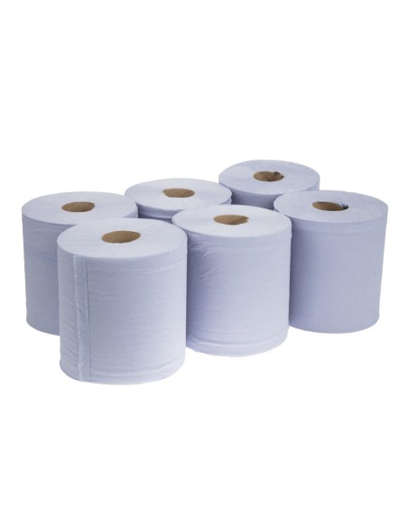Bobines bleues Tork pour dévidage central - lot de 6