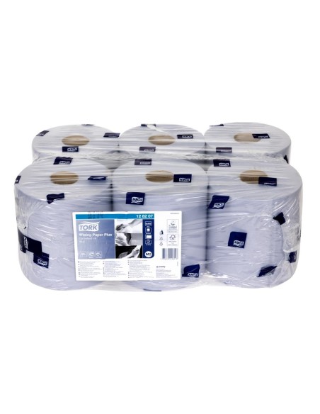 Bobines bleues Tork pour dévidage central - lot de 6