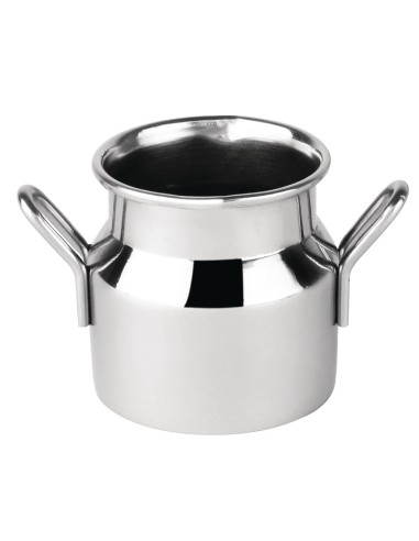 Mini bidon à lait inox Olympia 60ml - Carafe professionnelle