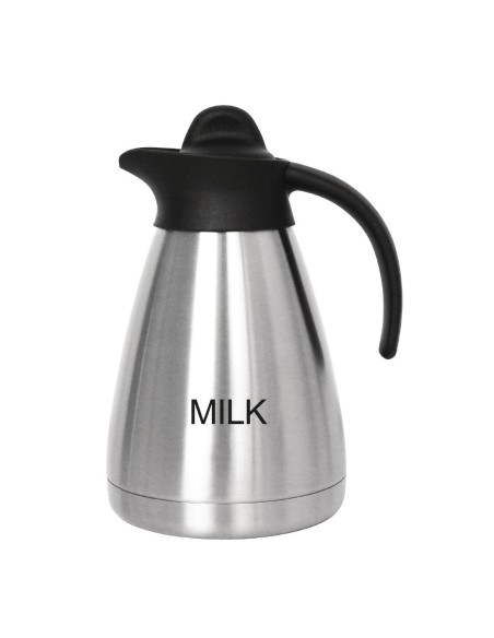 Pichet isotherme à lait Olympia 1L - Inox