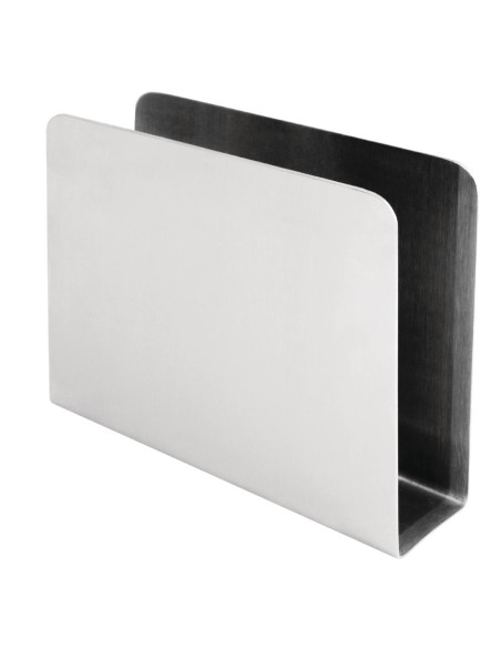 Porte-serviettes inox carré Olympia - 120x150 mm