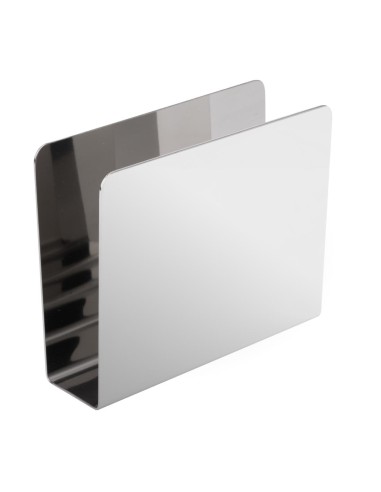 Porte-serviettes inox carré Olympia - 120x150 mm