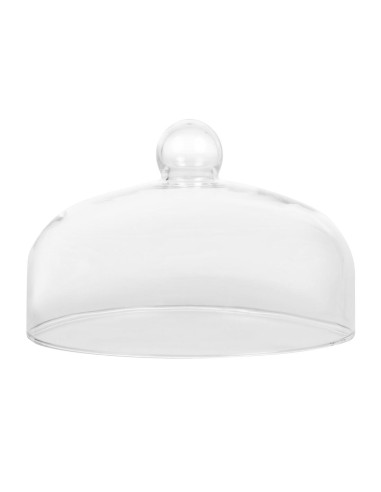 Cloche en verre 260mm - visibilité 360° et fraîcheur