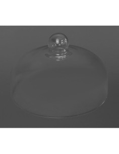 Cloche en verre 260mm - visibilité 360° et fraîcheur 2
