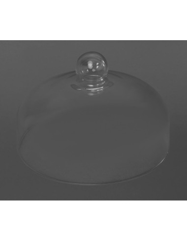 Cloche en verre 260mm - visibilité 360° et fraîcheur