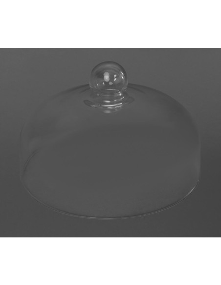 Cloche en verre 260mm - visibilité 360° et fraîcheur