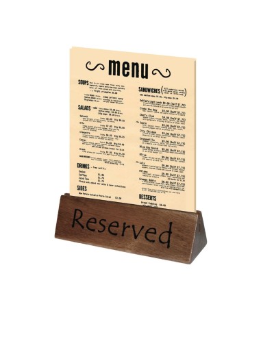 Chevalet en bois Olympia Réservé - lot de 10