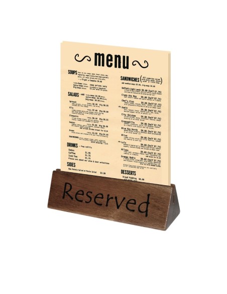 Chevalet en bois Olympia Réservé - lot de 10