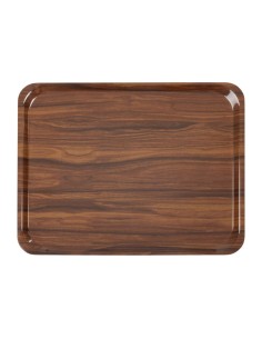 Plateaux stratifiés lisses Capri Cambro noyer 460 mm - lot de 24
