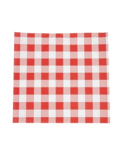 Papier ingraissable vichy rouge 250x250mm - lot de 200 Chevler