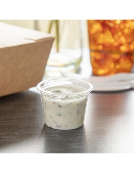 Pots à sauce compostables Vegware 28 ml - Lot 5000