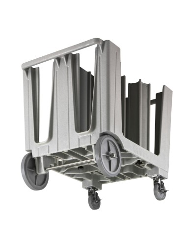 Chariot ajustable à assiettes Cambro 6 compartiments - Polyéthylène