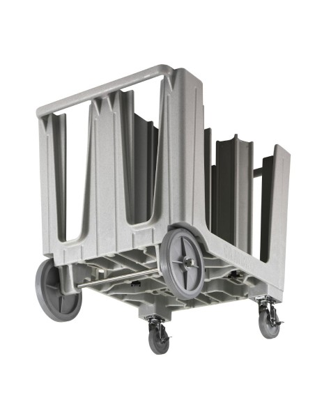 Chariot ajustable à assiettes Cambro 6 compartiments - Polyéthylène