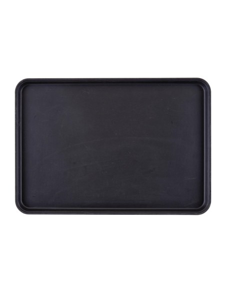 Plateau antidérapant Cambro Camtread noir 450x650 mm - lot de 6