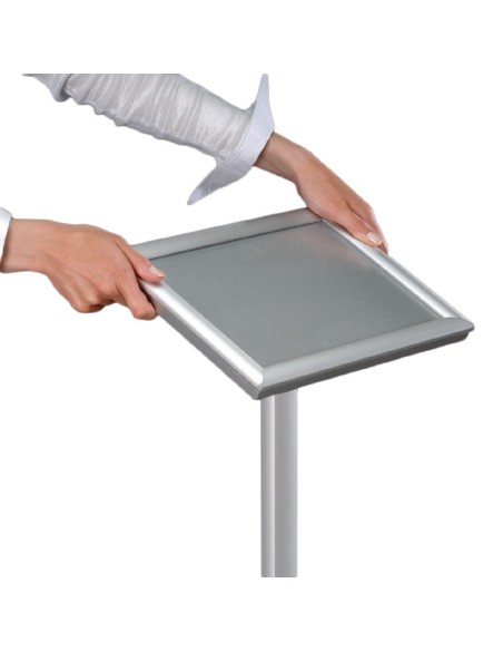 Présentoir menu sur pied en aluminium A4 - Sans Marque