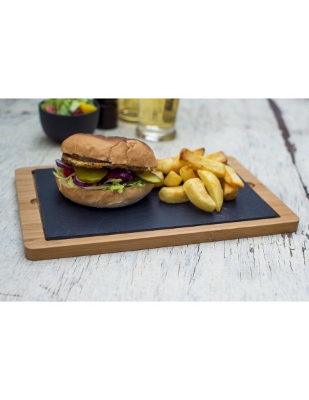 Plat en ardoise Olympia 280x180 mm - Lot de 2