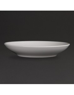 Assiettes creuses Olympia Whiteware 260mm - lot de 6