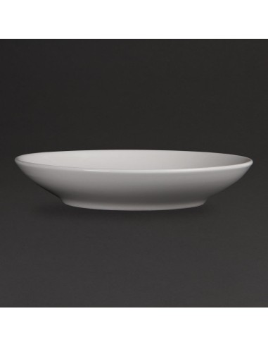 Assiettes creuses Olympia Whiteware 260mm - lot de 6
