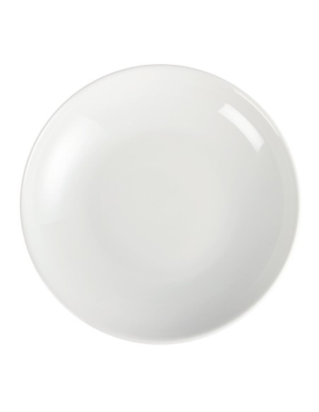 Assiettes creuses Olympia Whiteware 260mm - lot de 6