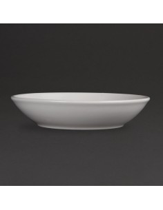Assiettes creuses Olympia Whiteware 205mm - lot de 6