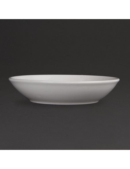 Assiettes creuses Olympia Whiteware 205mm - lot de 6