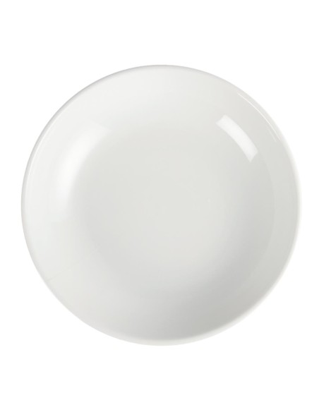 Assiettes creuses Olympia Whiteware 205mm - lot de 6