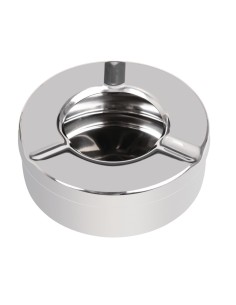 Cendrier inox antivent Olympia 90mm - lot de 6