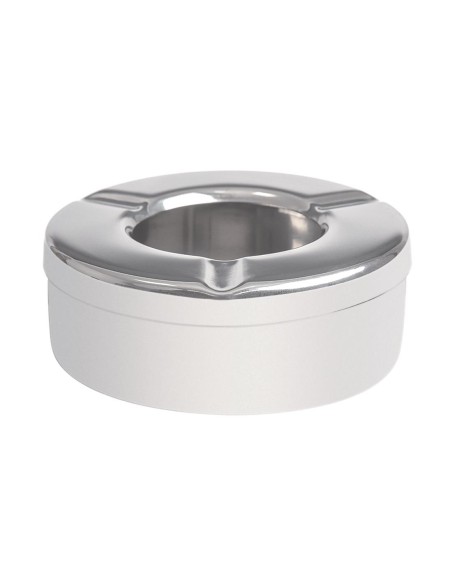 Cendrier inox antivent Olympia 90mm - lot de 6