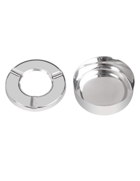 Cendrier inox antivent Olympia 90mm - lot de 6