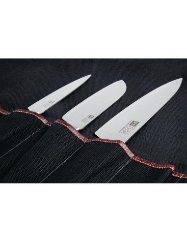 Trousse à couteaux Boldric noire 9 emplacements - Sacs à couteaux