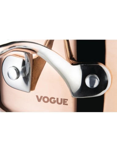 Sauteuse évasée en cuivre 3 couches induction Vogue 200mm