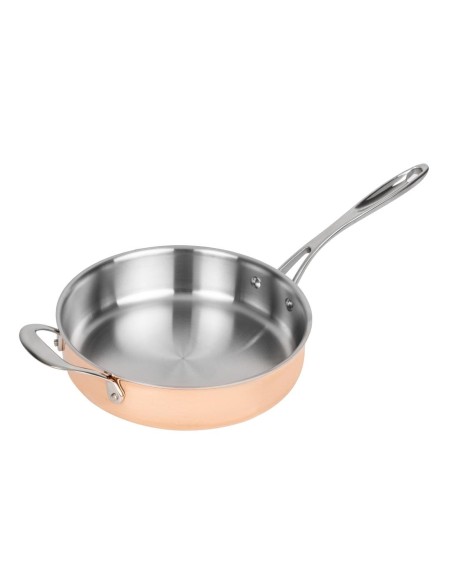 Sauteuse en cuivre 3 couches induction Vogue 240mm - 2,7 L