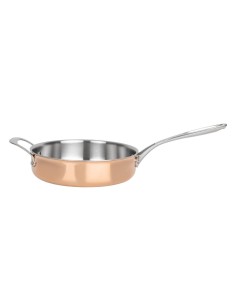 Sauteuse en cuivre 3 couches induction Vogue 240mm - 2,7 L 2