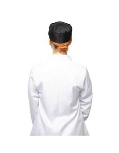 Calot de cuisine en polycoton Whites noir S