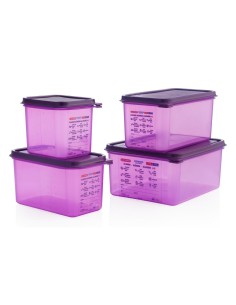 Bac hermétique violet antiallergénique GN1/6 Araven 2,6L