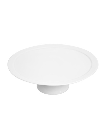Présentoir à gâteau en porcelaine 305 mm - blanc