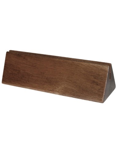 Porte-menus en acacia Olympia - Lot de 10