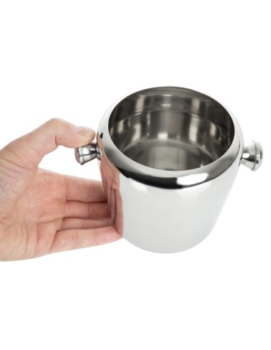 Mini seau à glace inox Olympia 1L - Service chambre