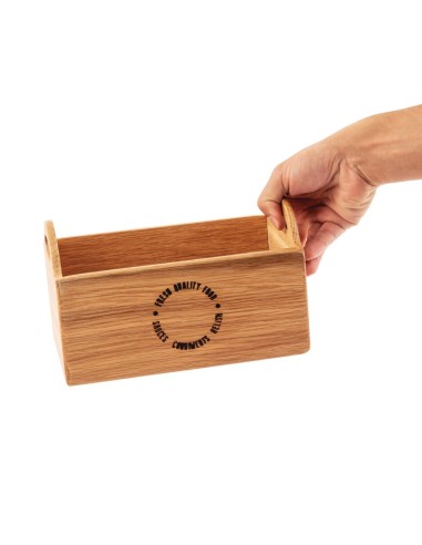 Porte-condiments en chêne Olympia 230 mm - Bois marron