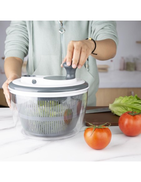 Essoreuse à salade Vogue 4,8L gris - Haute capacité
