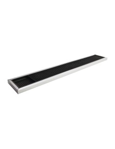 Tapis de bar en caoutchouc inox Beaumont 600x100 mm
