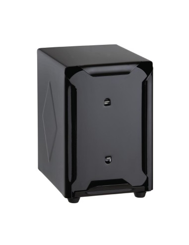 Distributeur de serviettes inox Olympia noir - 120x90x107 mm