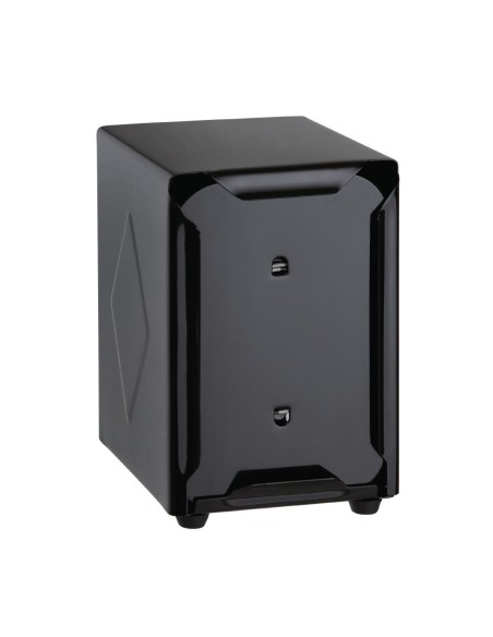 Distributeur de serviettes inox Olympia noir - 120x90x107 mm