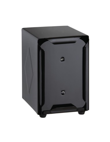 Distributeur de serviettes inox Olympia noir - 120x90x107 mm