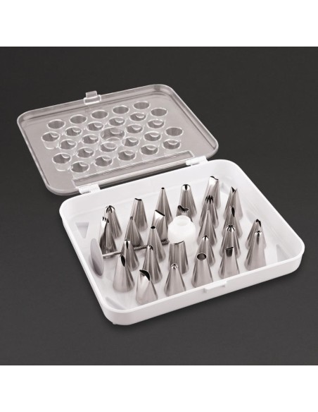 Boîte de 26 douilles pâtissières Vogue - inox