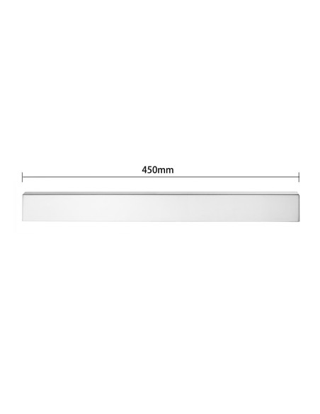 Barre magnétique inox Vogue 460mm - Porte-couteaux professionnel