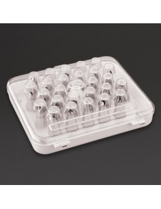 Boîte de 26 douilles pâtissières Vogue - inox 2