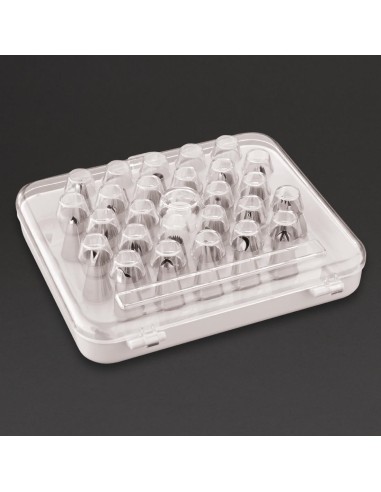 Boîte de 26 douilles pâtissières Vogue - inox