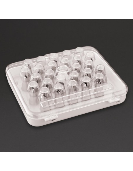Boîte de 26 douilles pâtissières Vogue - inox