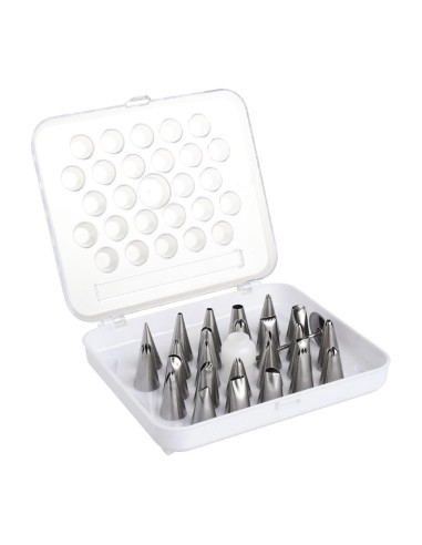 Boîte de 26 douilles pâtissières Vogue - inox